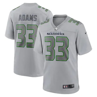 mens nike jamal adams gray seattle seahawks atmosphere fash